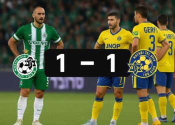 תיקו בין מכבי תל אביב למכבי חיפה